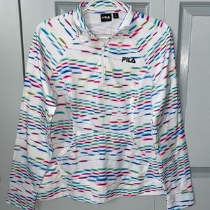 FILA Multi Color Quarter Zip Jacket